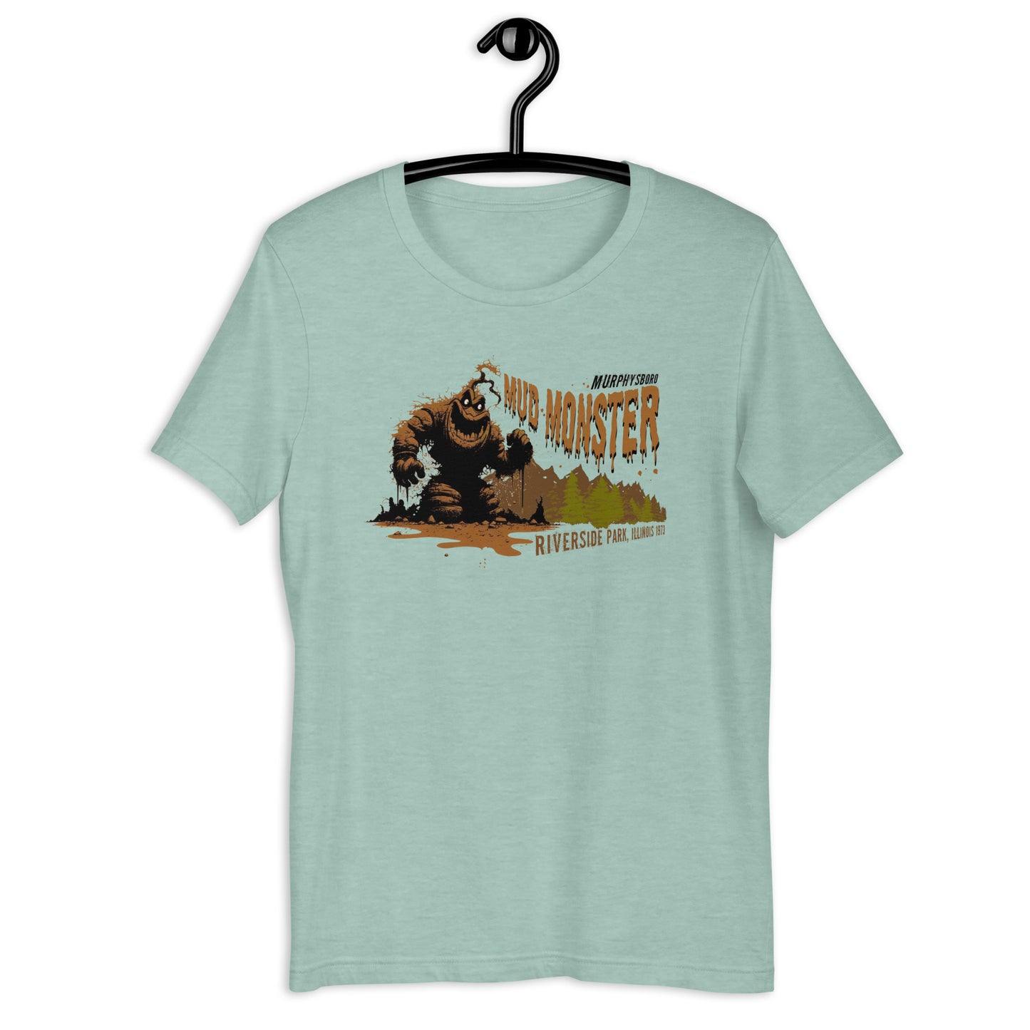 Looking for a unique way to express your love for cryptids? Our Murphysboro Mud Monster t-shirt is here to help! Featuring an original design, this cryptid apparel is perfect for anyone who loves a good mystery. Wear it proudly and show your love for the mud monster cryptid.