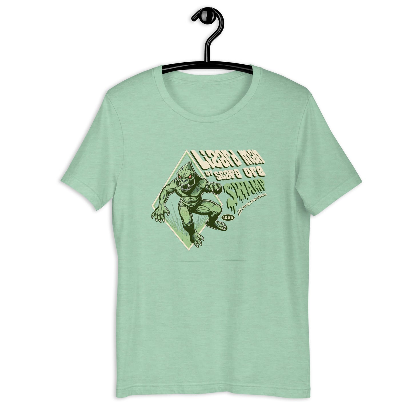 Show off your love for cryptids with our Lizard Man of Scape Ore Swamp t-shirt! Our original design captures the weirdness of this South Carolina legend. Get your hands on this unique cryptid clothing today.