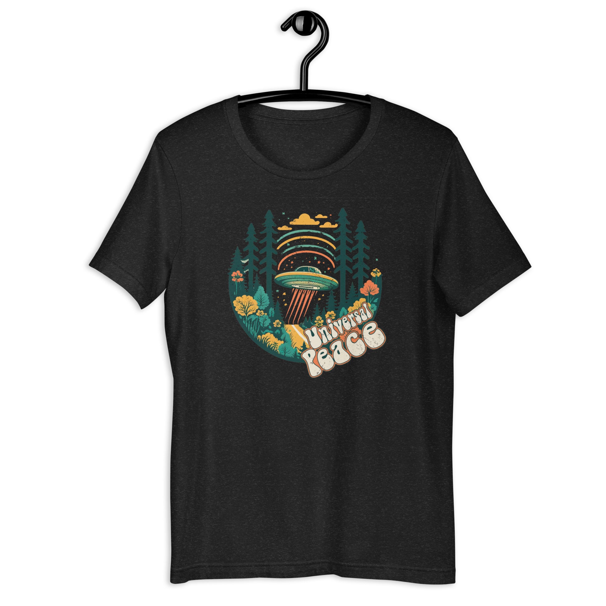 Looking for a unique t-shirt to add to your collection? Look no further than this UFO tshirt! With an original design that's out of this world, this Alien t-shirt is perfect for any UAP enthusiast. Stay stylish while showing off your love for the unknown with this Ufo clothing.