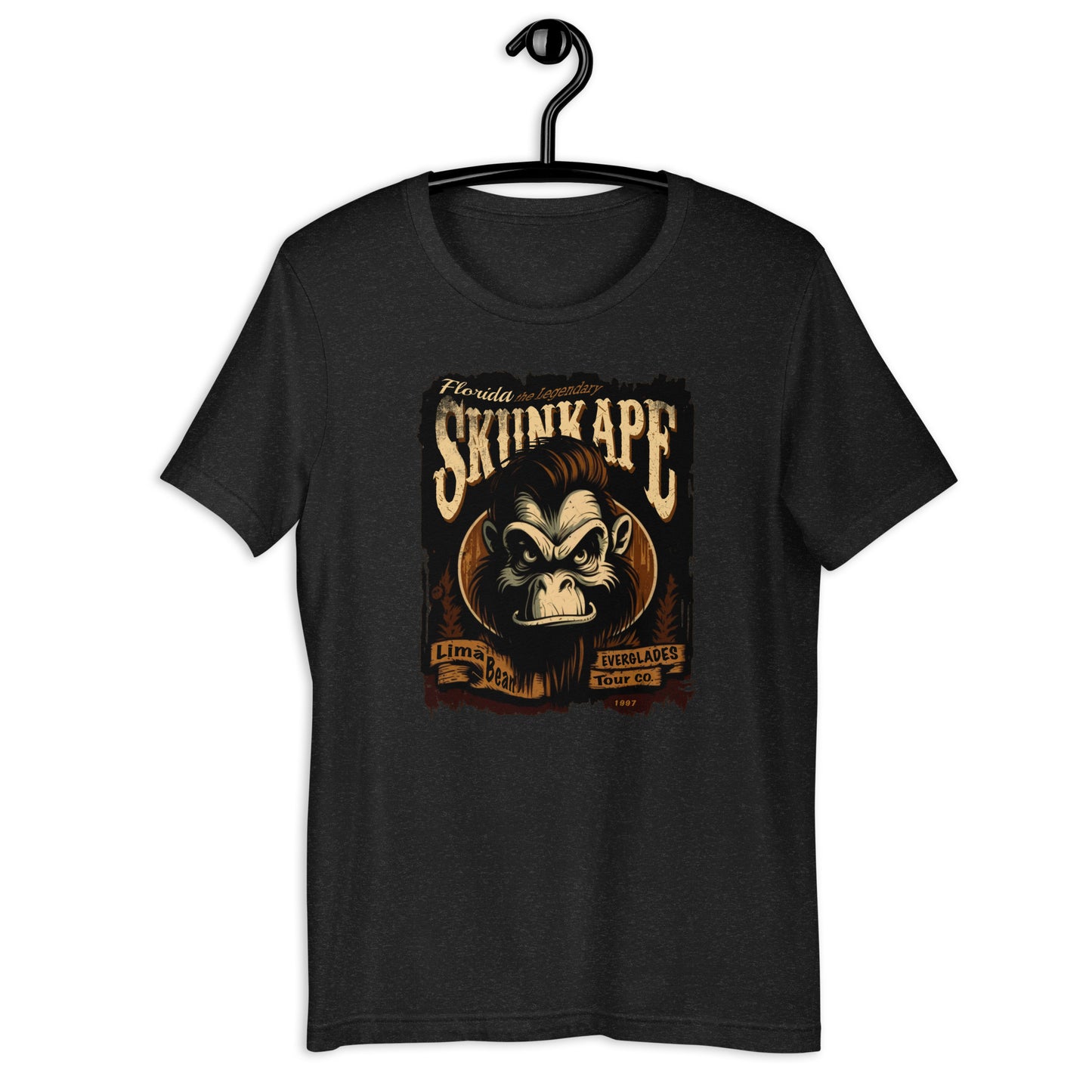 Are you a fan of all things cryptid? Represent your love for weird and mysterious creatures with our cryptid apparel! Our Everglades t-shirt showcases an original Skunk Ape design that's sure to turn heads on your next adventure.