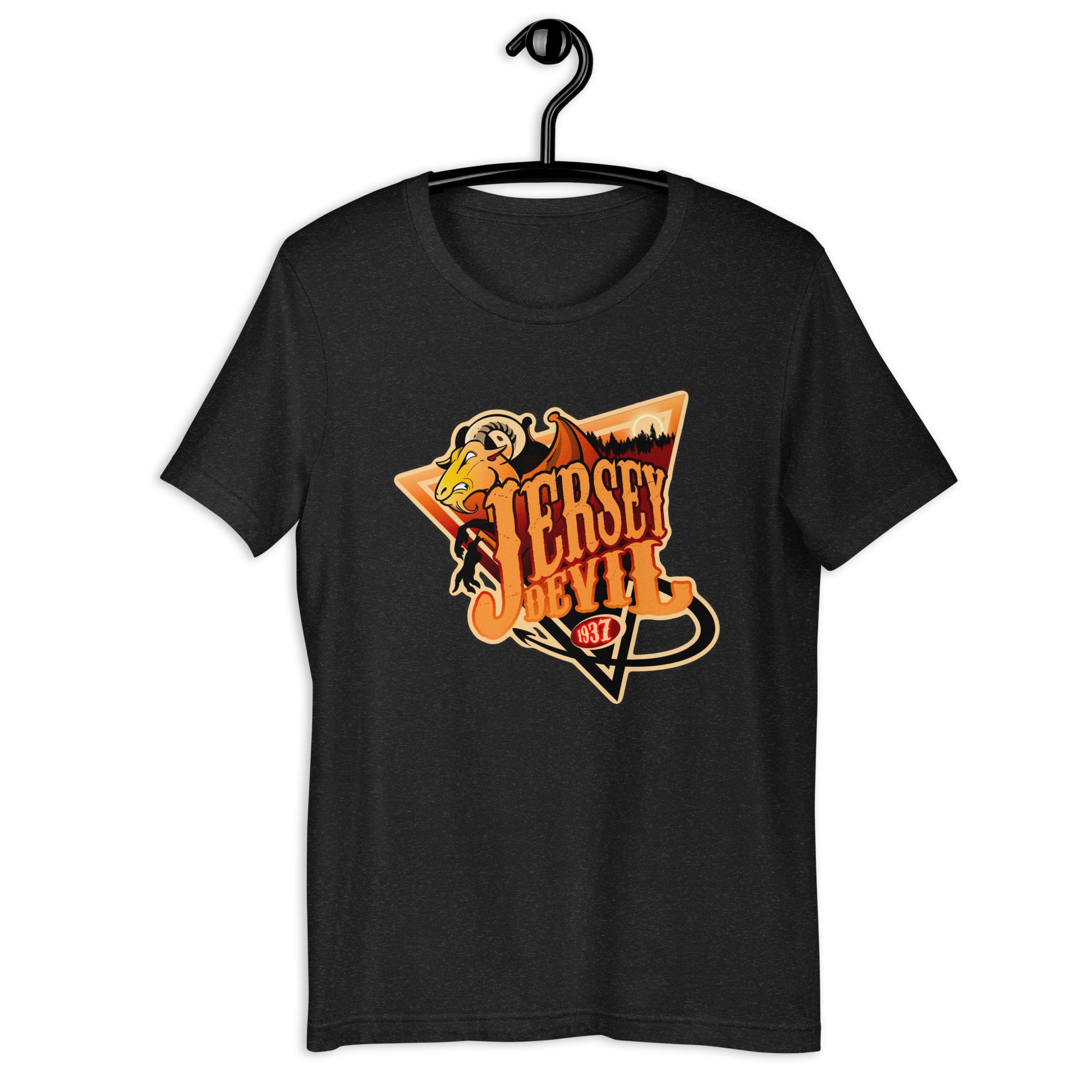 Want to show off your love for cryptids with style? Look no further than our Jersey Devil die cut t-shirt. Made with high-quality materials and featuring an eye-catching design inspired by the notorious New Jersey cryptid, this t-shirt is perfect for anyone who wants to add some cryptid flair to their wardrobe. Grab yours today and stand out from the crowd!