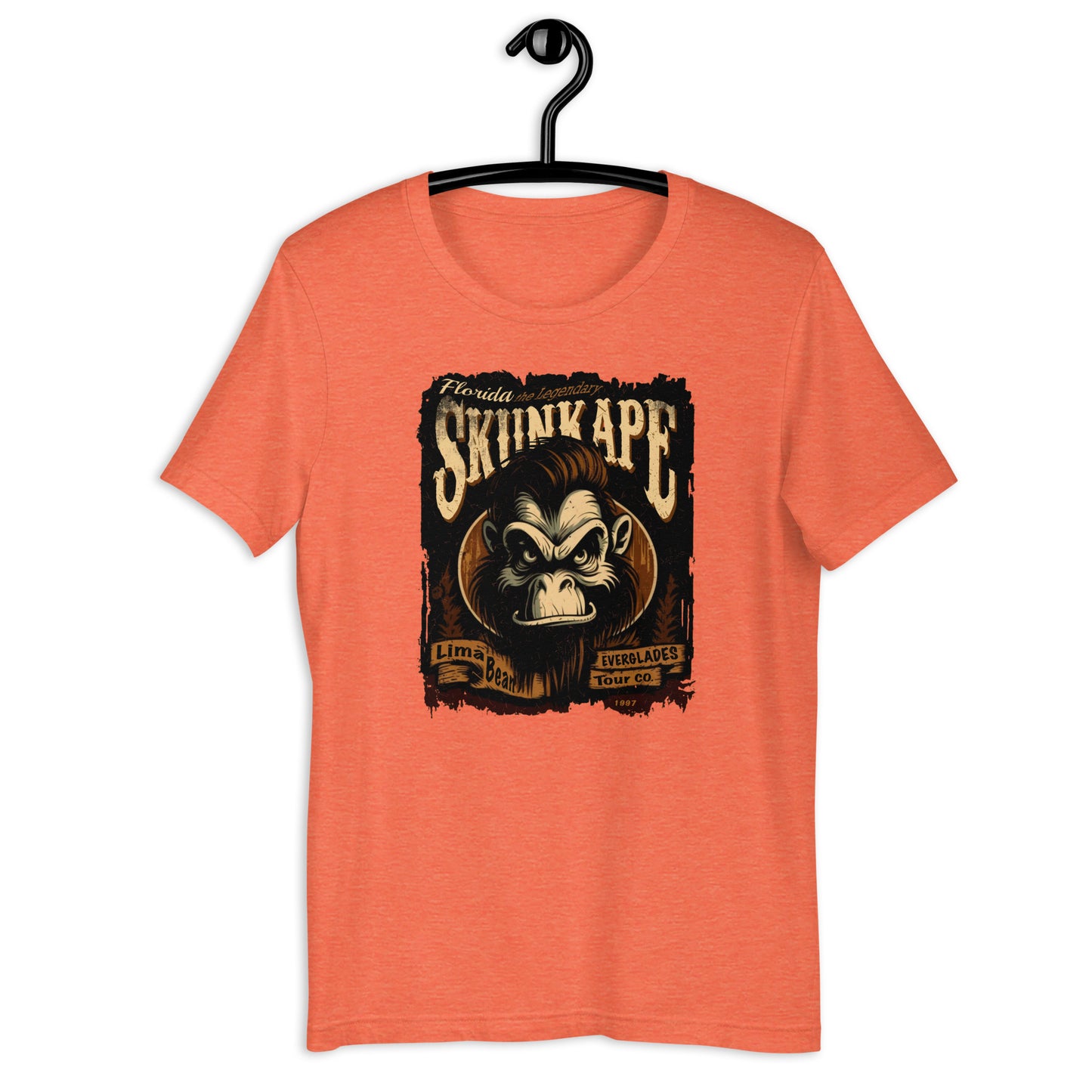 Are you a fan of all things cryptid? Represent your love for weird and mysterious creatures with our cryptid apparel! Our Everglades t-shirt showcases an original Skunk Ape design that's sure to turn heads on your next adventure.