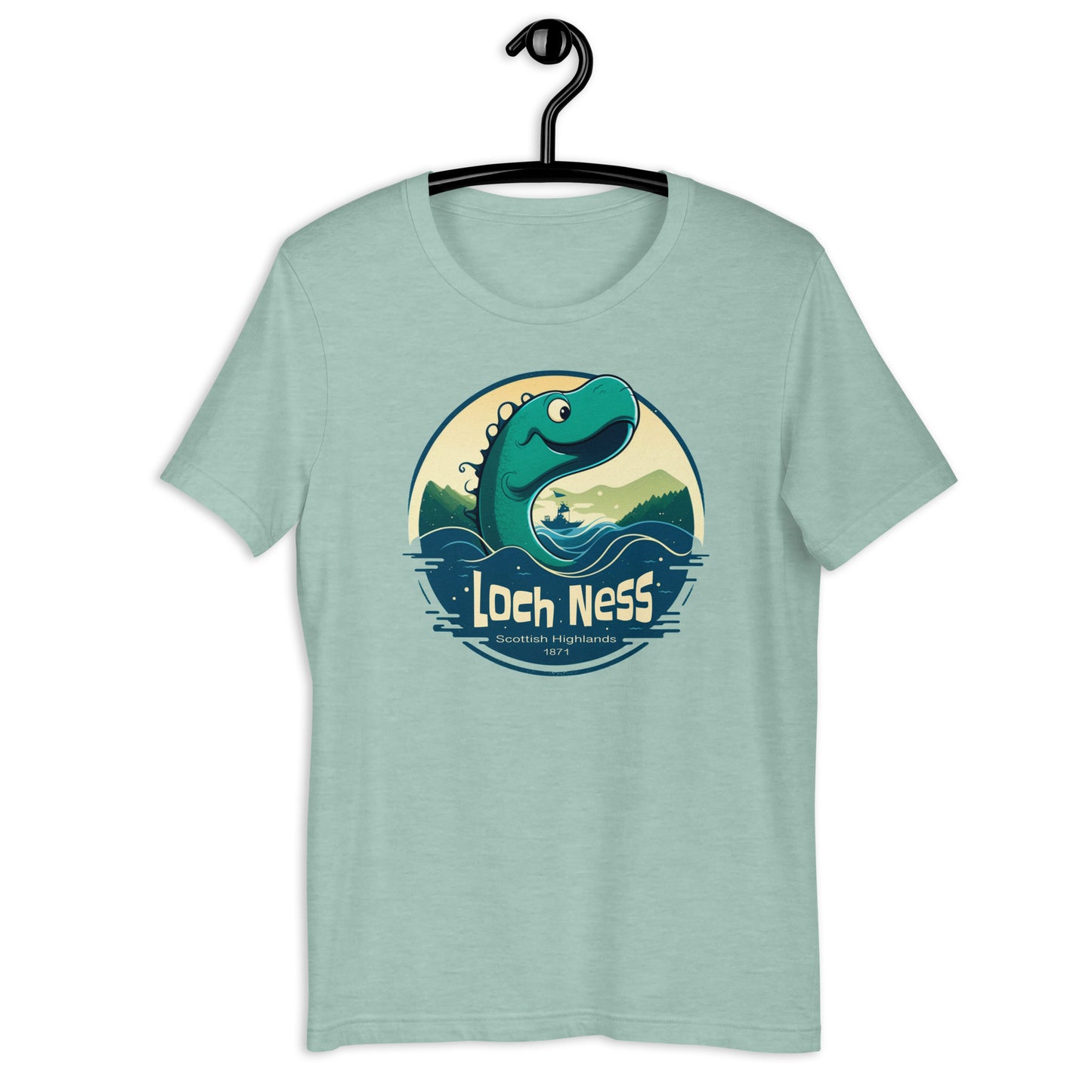 Looking for a unique addition to your cryptid apparel collection? Look no further than this Cartoon Nessie t-shirt! Show off your love for the Loch Ness Monster in a fun and playful way with this cryptid t-shirt.