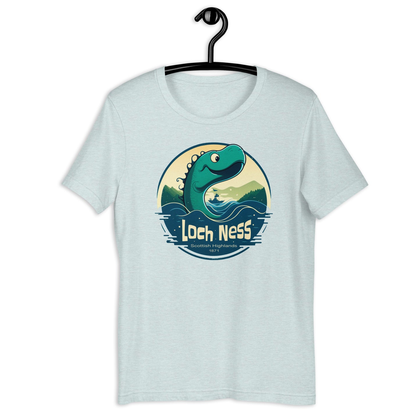 Looking for a unique addition to your cryptid apparel collection? Look no further than this Cartoon Nessie t-shirt! Show off your love for the Loch Ness Monster in a fun and playful way with this cryptid t-shirt.