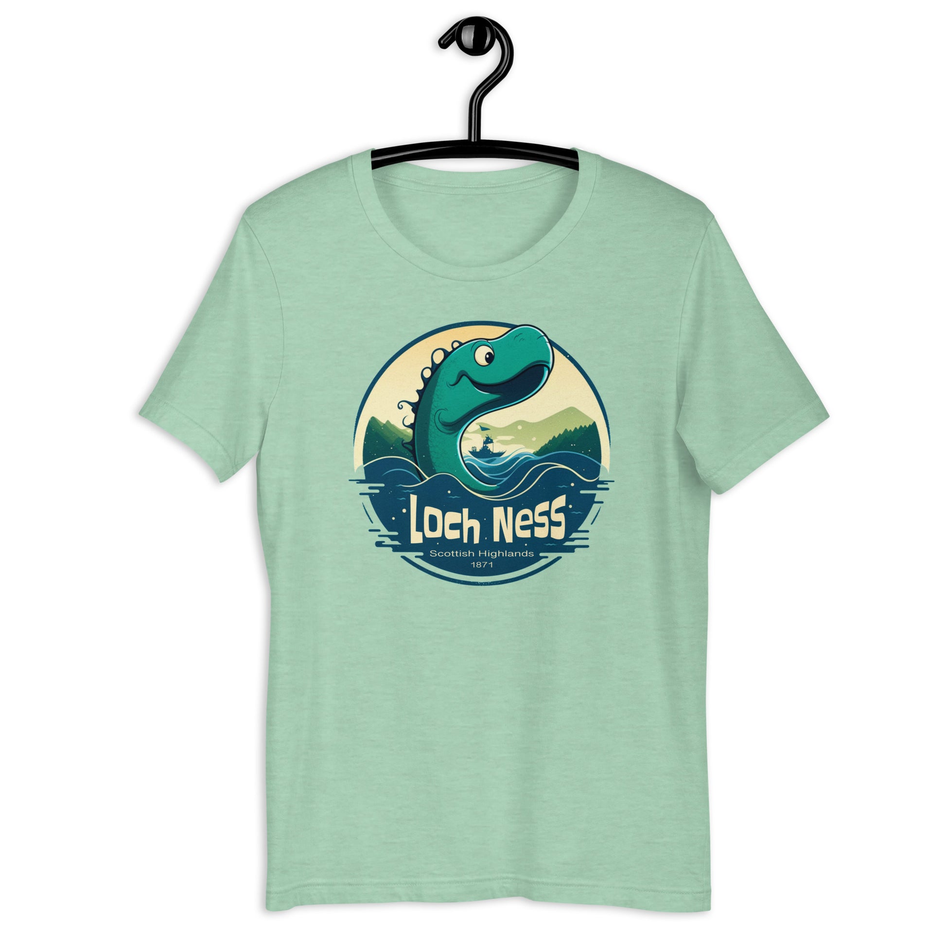 Looking for a unique addition to your cryptid apparel collection? Look no further than this Cartoon Nessie t-shirt! Show off your love for the Loch Ness Monster in a fun and playful way with this cryptid t-shirt.