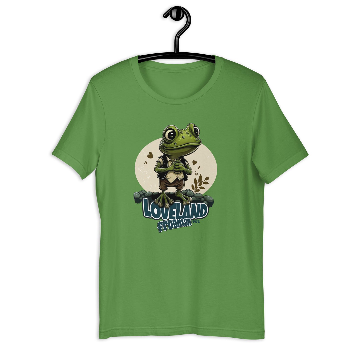 Look weird and wonderful in our original design Loveland Frogman t-shirt! This cryptid, also known as the Loveland Lizard, is believed to lurk in the Miami River in Loveland, Ohio. Perfect for UFO hunters and fans of all things weird and mysterious.