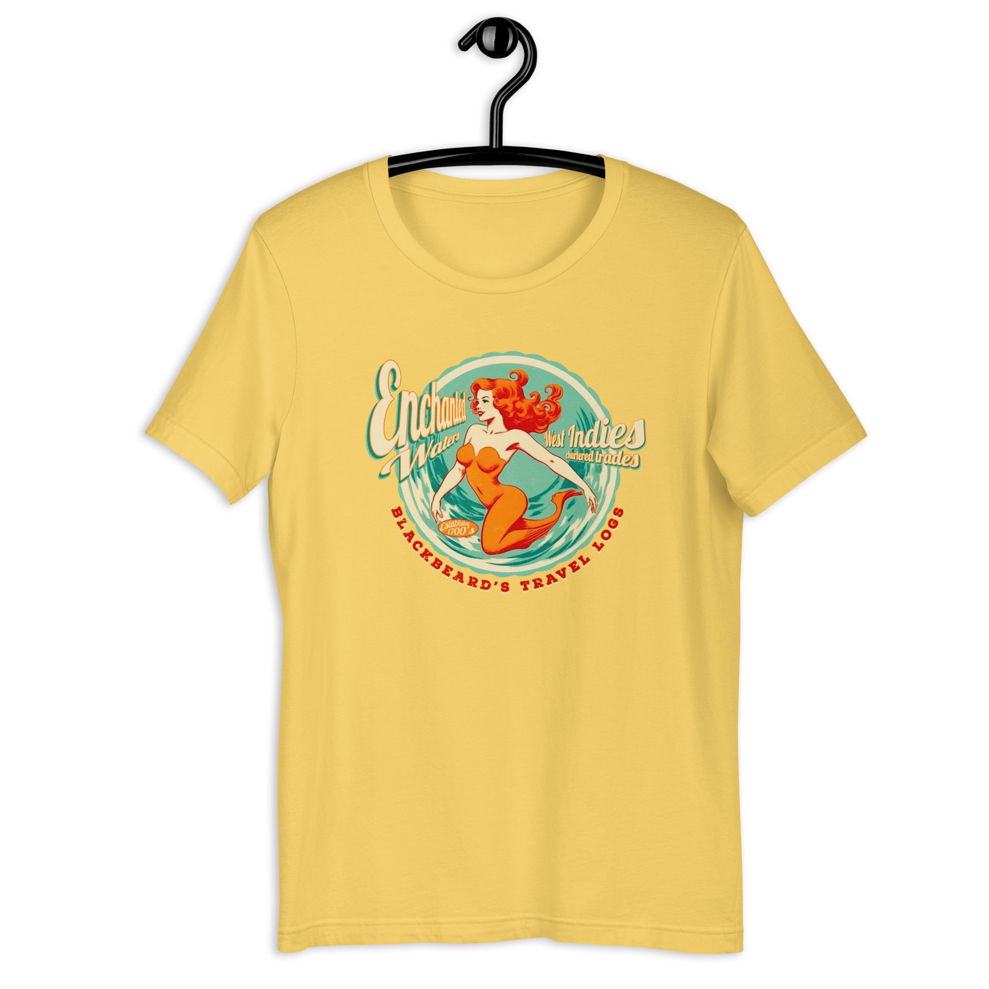 Looking for a t-shirt that represents your love for all things cryptid? Look no further than Blackbeard's Mermaid! This cryptid t-shirt features an original design with a pirate twist, making it the perfect addition to any cryptid clothing collection. Get yours now and show off your love for all things mysterious and strange.